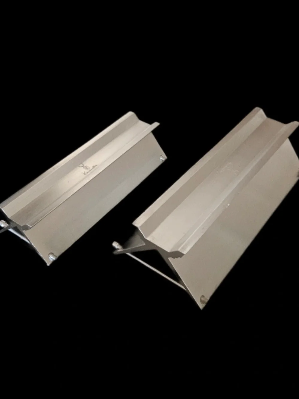 Vintage Kensington Ware Crackerac & Sugarac Lurelle Guild Aluminum Servers Pair